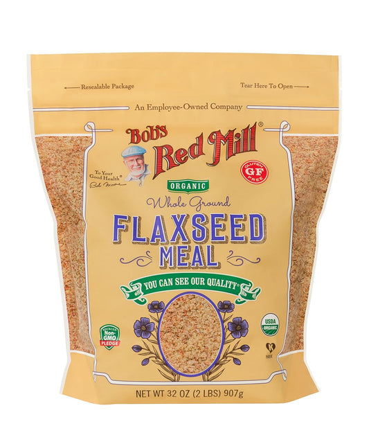Bob's Red Mill Organic Brown Flaxseed Meal, 32-ounce (Pack of 4)