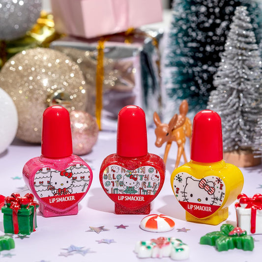 Lip Smacker Holiday Hello Kitty Nail Polish Trio Gift For Girls