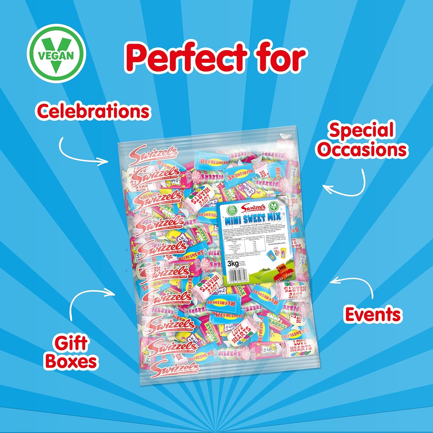 Swizzels Matlow Mini Sweet Mix 3 kg : Amazon.co.uk: Grocery