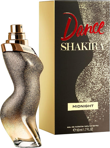 Shakira Perfume - Dance Midnight By Shakira For Women - Long Lasting - Femenine, Charming And Romantic Fragance - Floral Gourmand Notes- Ideal For Day Wear - 50 Ml