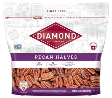 Diamond Of California Pecan Halves, 16 Oz - 6 Count