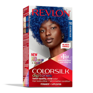 Revlon Permanent Hair Color Colorsilk Digitones With Keratin, 79D Electric Blue (Pack Of 1)