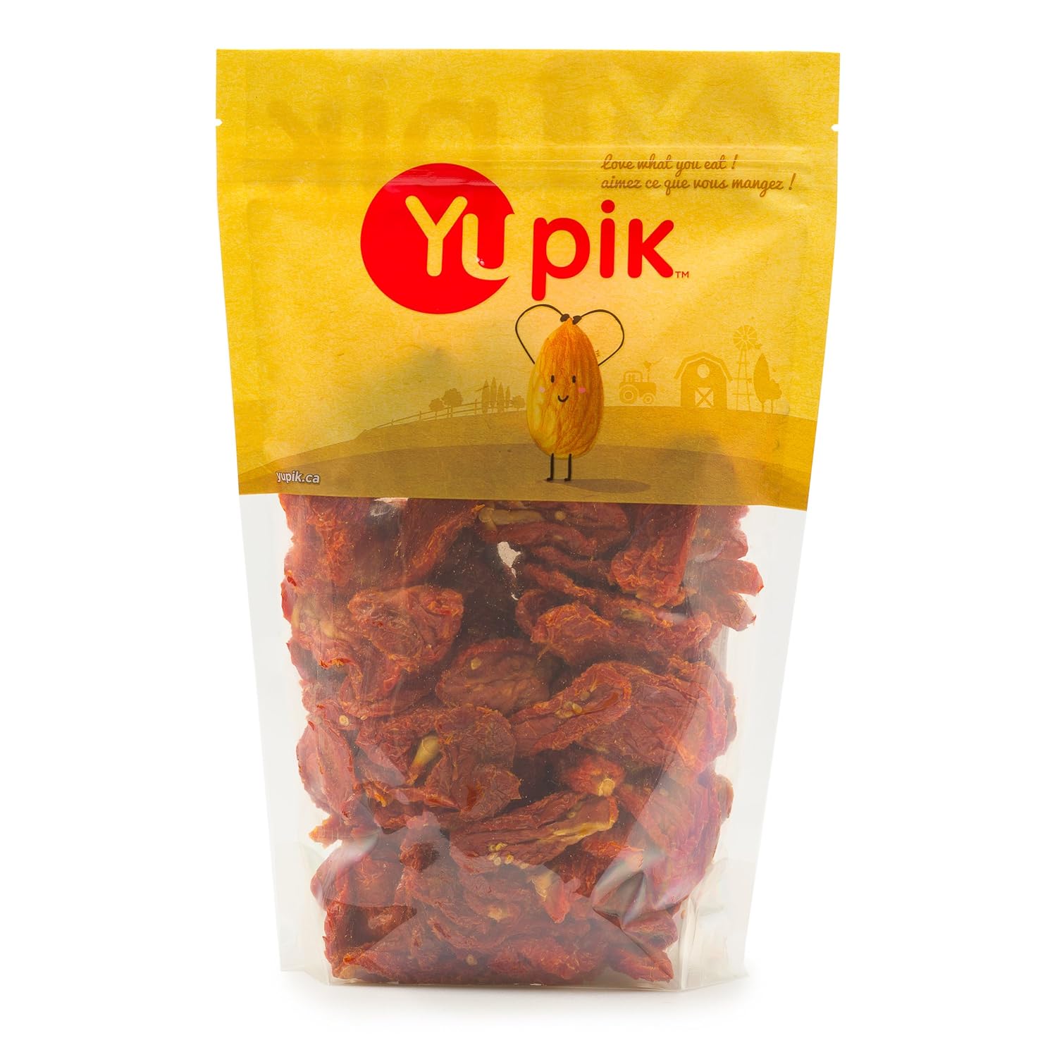 Yupik Sundried Tomatoes, Halves, 2.2 Lb, Vegan, Kosher, Half Slices, Dehydrated Tomatoes, Salted, Chewy, Source Of Fiber, Savory Ingredient, Ideal For Cooking