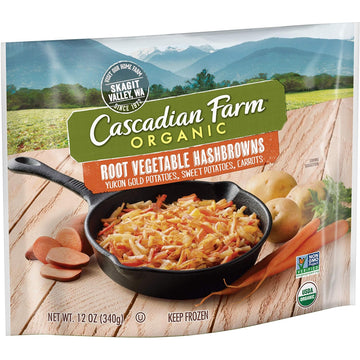 Cascadian Farm Organic Root Vegetable Hash Browns, Non-GMO, Frozen Vegetables, 12 oz