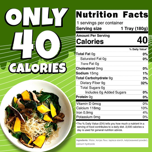Kelp Noodles Low Calorie Noodles (6 Packs) Makes Delicious Healthy Meals Keto Friendly Foods (6.35 Oz/Pack) Keto Noodle Gluten Free Shirataki