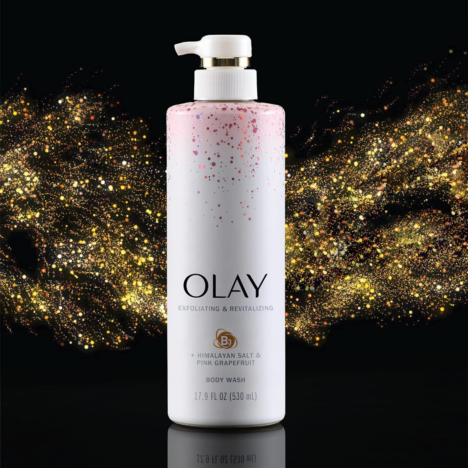 Olay Exfoliating & Revitalizing Body Wash With Himalayan Salt Pink Grapefruit and Vitamin B3 20 Fl Ounce 4 count : Everything Else