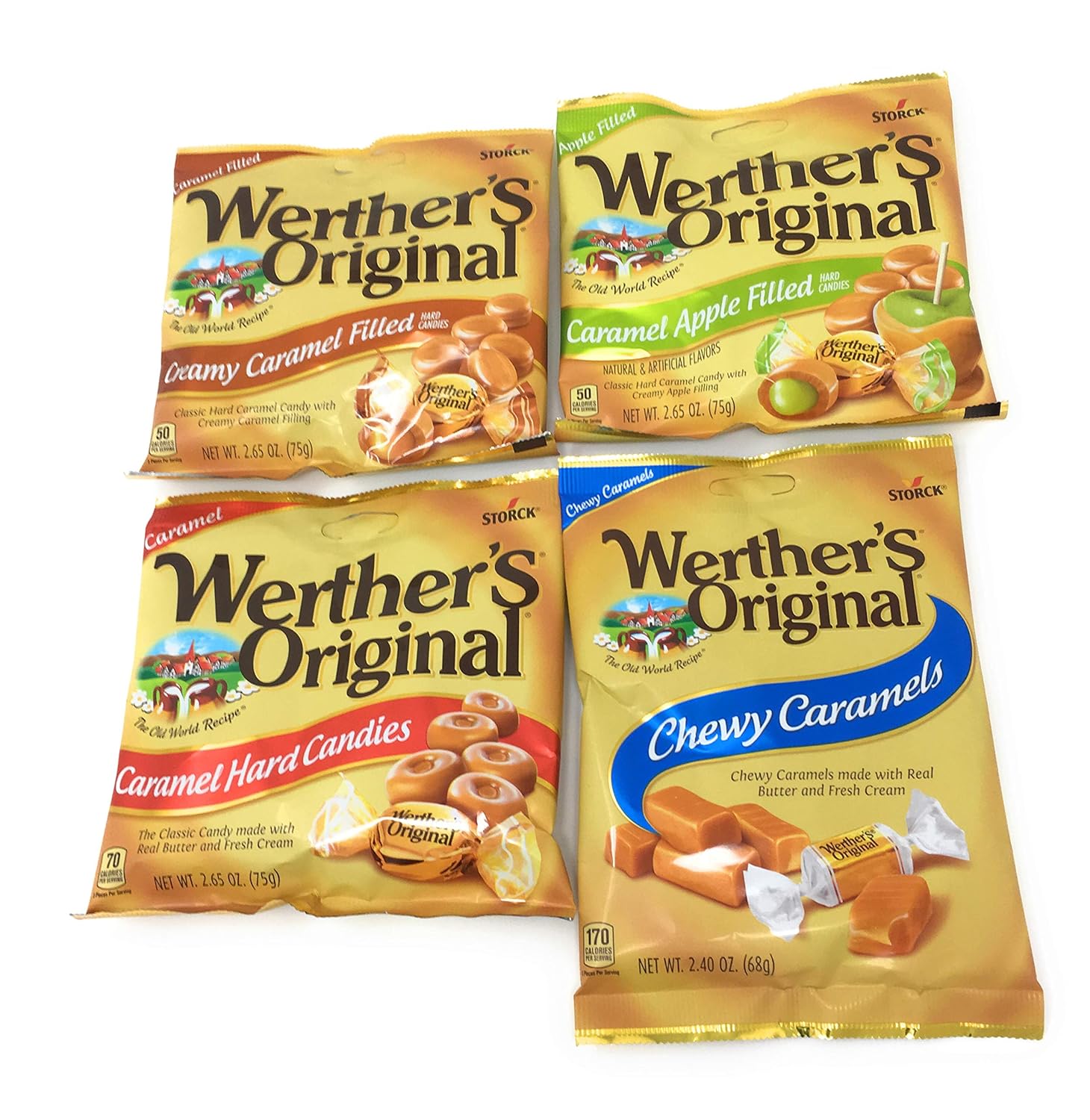 Werther'S Original Sugar Free Chewy Caramels, 7.7 Oz., Individually Wrapped