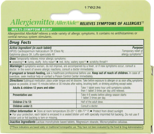 Boericke & Tafel Alleraide Allergy Relief, 40 Ct