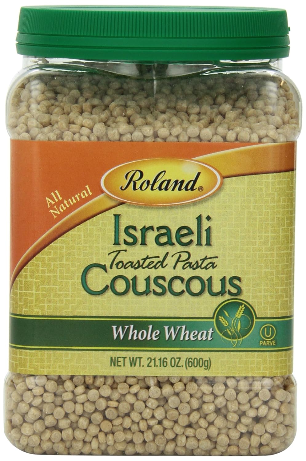Roland Foods Israeli Toasted Couscous, Whole Wheat, 21.16 Ounce, Pack of 2