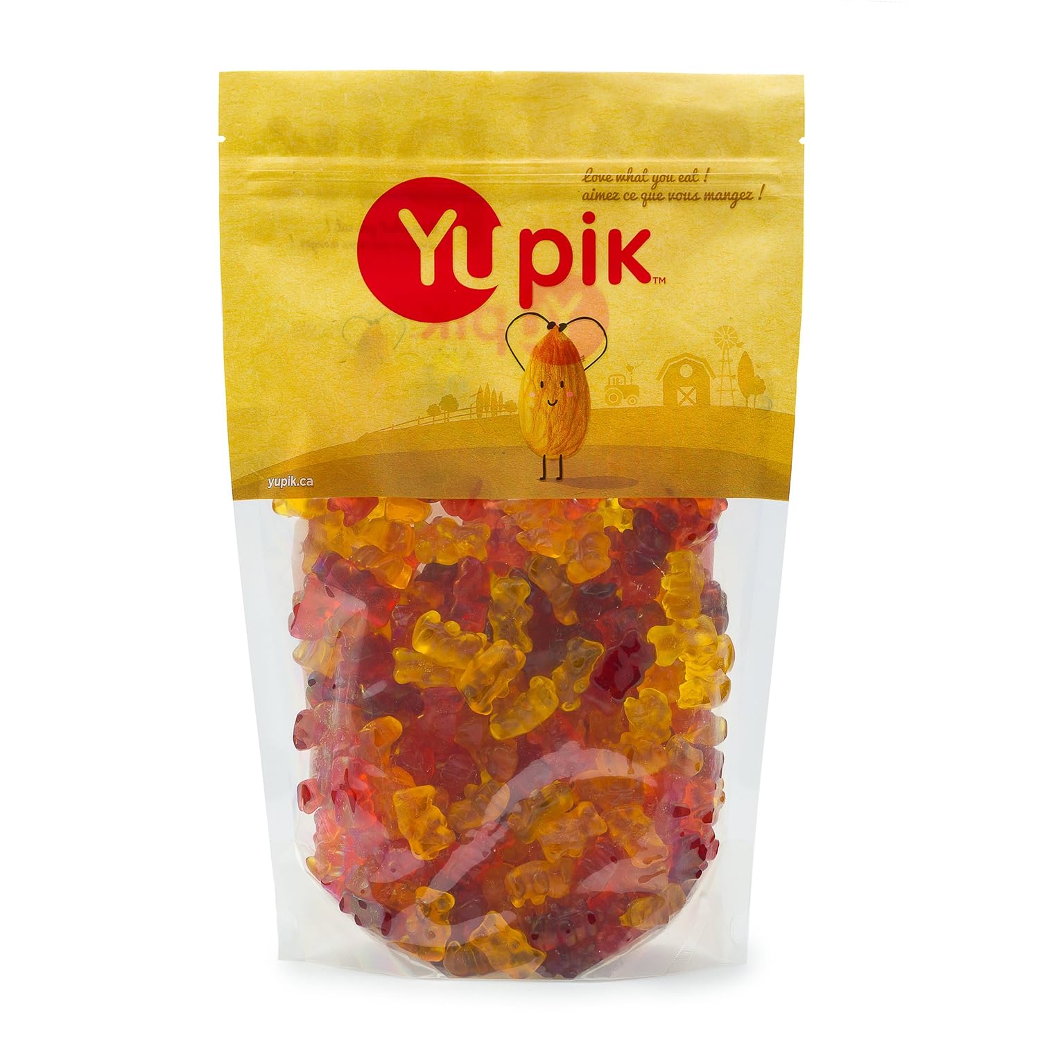 Yupik Gummy Fruit Bears - All Natural, 2.2 Lb