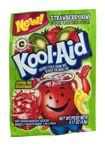 Kool-Aid Unsweetened Caffeine Free Strawberry Kiwi Zero Calories Powdered Drink Mix 192 Count Pitcher Packets