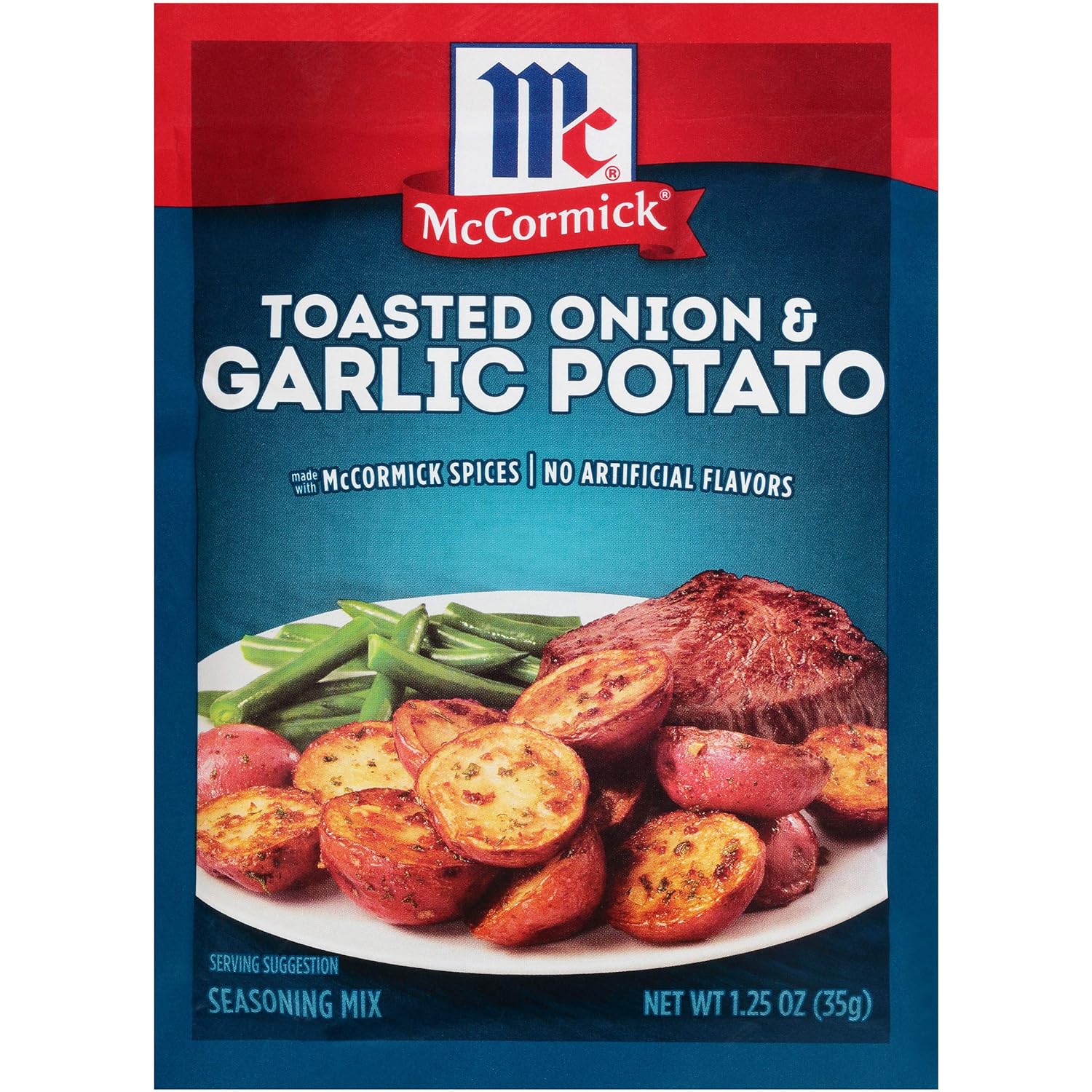 McCormick Toasted Onion & Garlic Potato Seasoning Mix, 1.25 oz