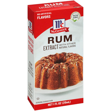 Mccormick Rum Extract With Other Natural Flavors, 1 Fl Oz