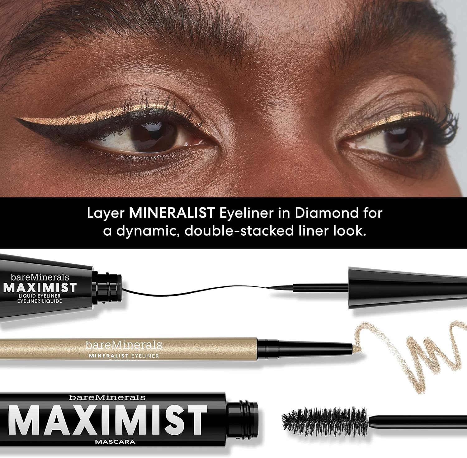 Bar Minerals, Maximum Liquid Eye Liner - Black, 4 ml