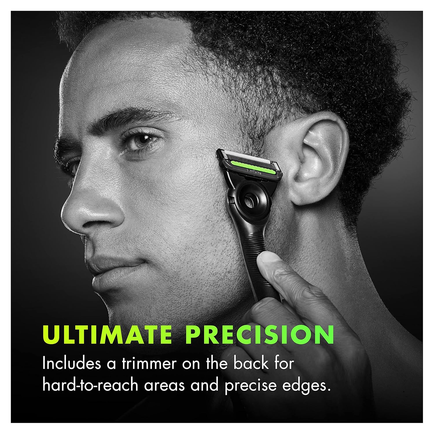 Gillettelabs Razor Blade Refills, Ultimate Precision Trimmer, 5 Bladed Refills, Compatible With Exfoliating Bar And Heated Razors, 9 Count