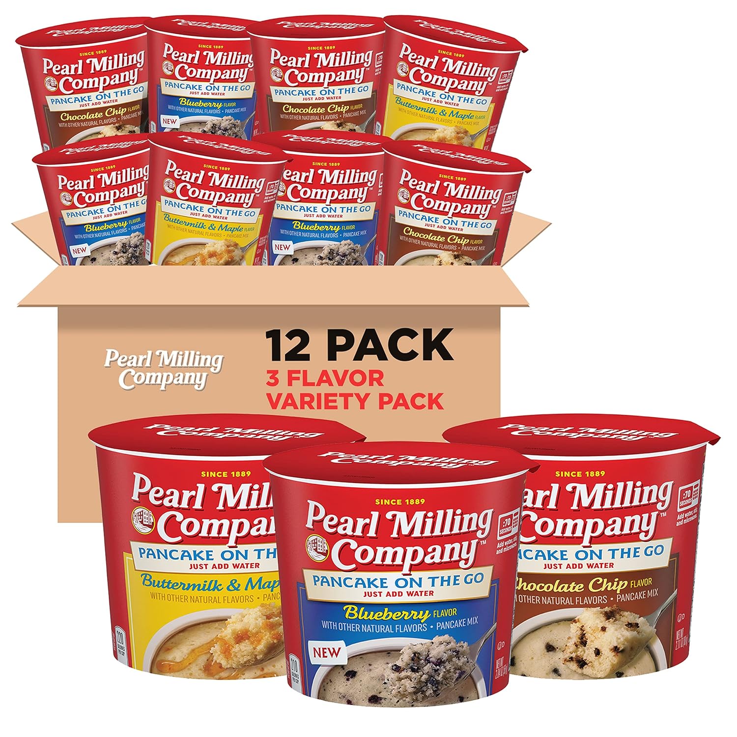 Pearl Milling Company Cups 3 Flavor Variety Pack