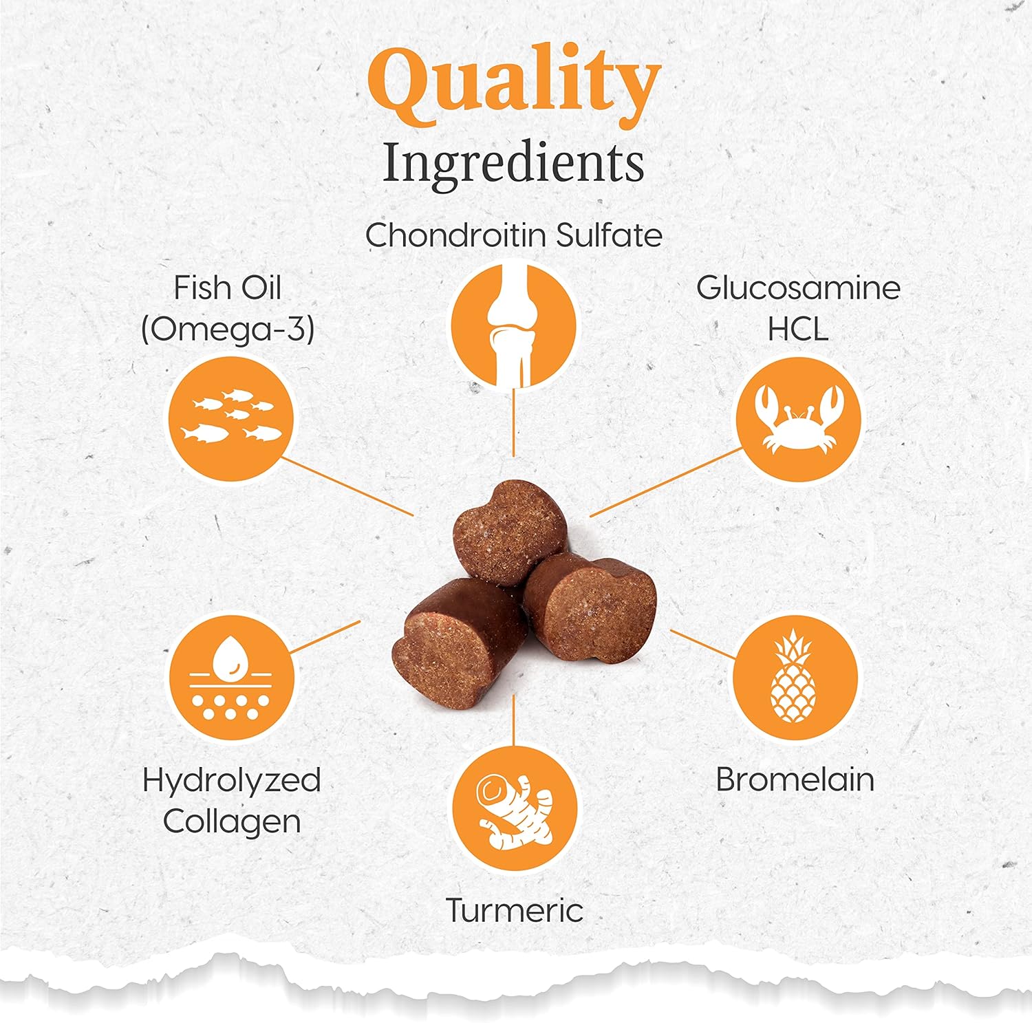 ARK NATURALS Gray Muzzle Old Dogs Happy Joints Chews for Large Breed Dogs, Vet Recommended to Support Cartilage and Joint Function, 500 mg Glucosamine, 16.5 oz Bag, Packaging May Vary (71008) : Pet Supplies