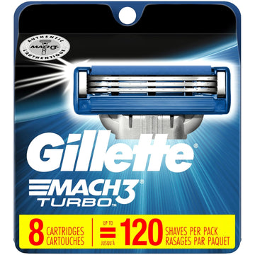 Gillette Mach3 Turbo Men'S Razor Blades - 8 Refills