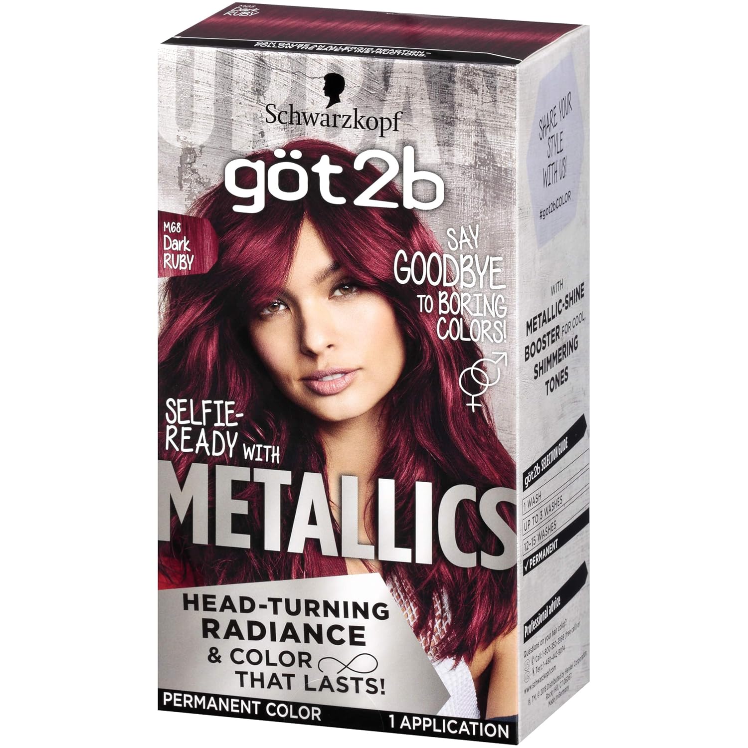 Got2B Metallics, Permanent Hair Color, M87 Pink Passion