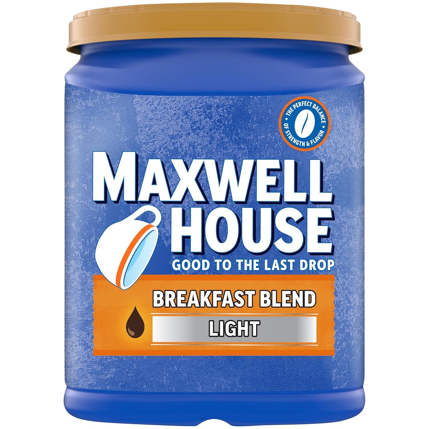 Maxwell House Breakfast Blend Light Roast Ground Coffee (38.8 Oz Canister)