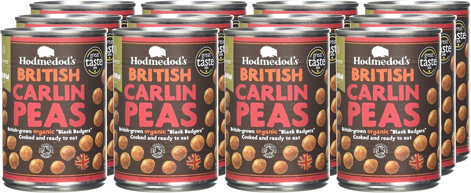 Hodmedods Carlin Peas In Water 400 G (Pack Of 12)