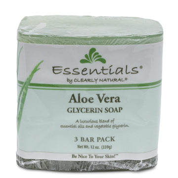 Clearly Natural Glycerine Bar Soap, Aloe Vera, 12 Oz, 3 Count