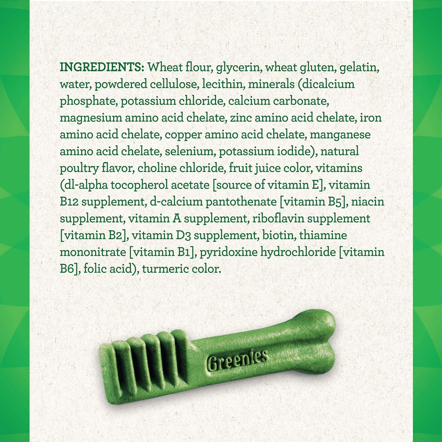 Greenies Original Teenie Natural Dental Care Dog Treats, 54 oz. Pack (192 Treats) : Pet Supplies