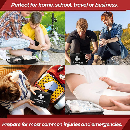 M2 Basics Professional 300 Piece (40 Unique Items) First Aid Kit | First Aid Kit For Home, Car, Business, Travel | Medical Kit, Emergency Kit