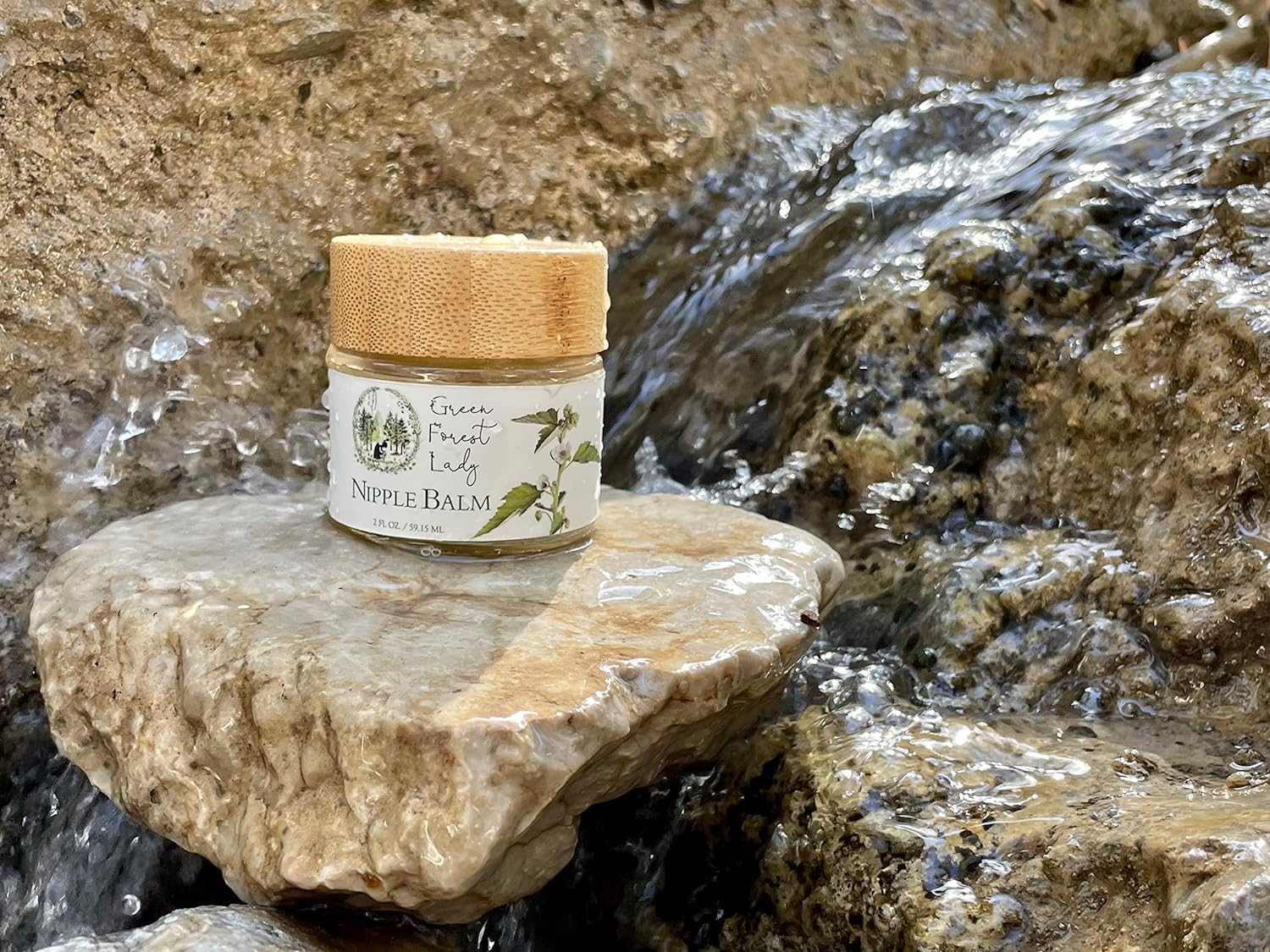 Green Forest Lady Organic Nipple Balm | Breast Feeding Essentials | Lanolin-Free, Gluten-Free | Relieves Soreness, Dryness, Cracking | Nursing Balm | Provides Protective Layer - 2 FL. OZ. : Baby