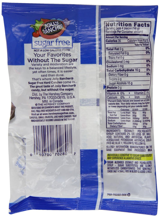 Jolly Ranchers Assorted Sugar Free 102 G (Pack Of 2)