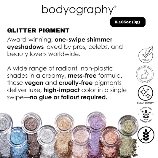 Bodyography Glitter Pigment - Bubbly Yellow Gold For Women - 0.105 Oz Eye Shadow