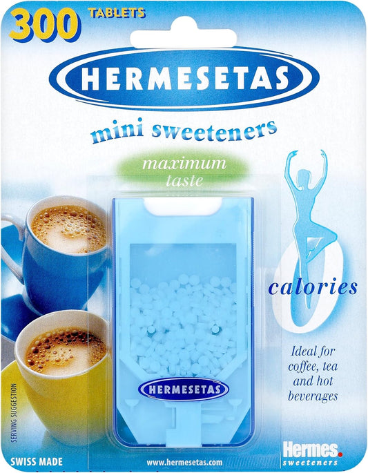 Hermesetas Mini Sweeteners 300 Tabs 4.5 G (Pack Of 12)