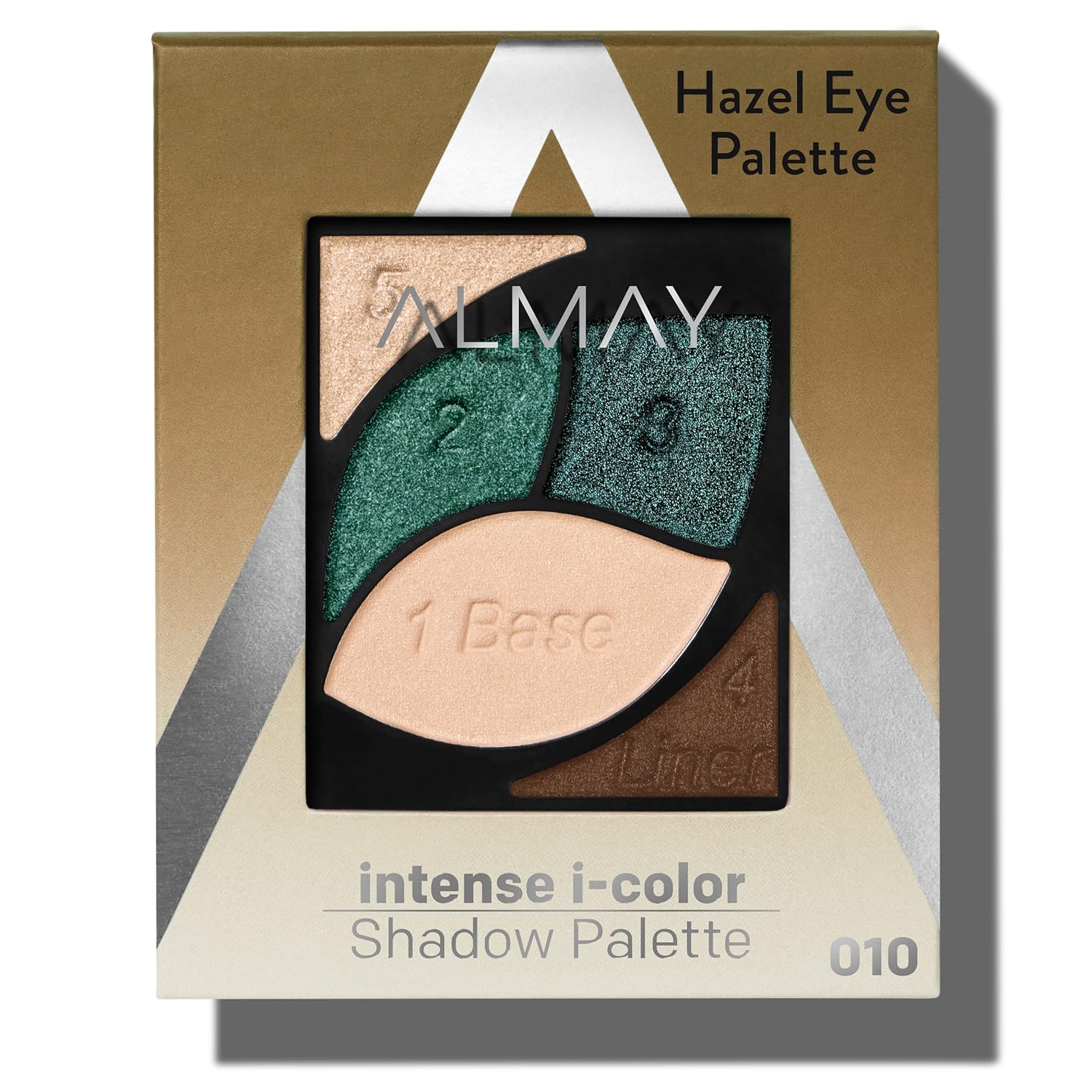 Almay Eyeshadow Palette, Longlasting Eye Makeup, Primer Enriched With Antioxidant Vitamin E, Hypoallergenic, 030 Hazel Eyes, 0.1 Oz