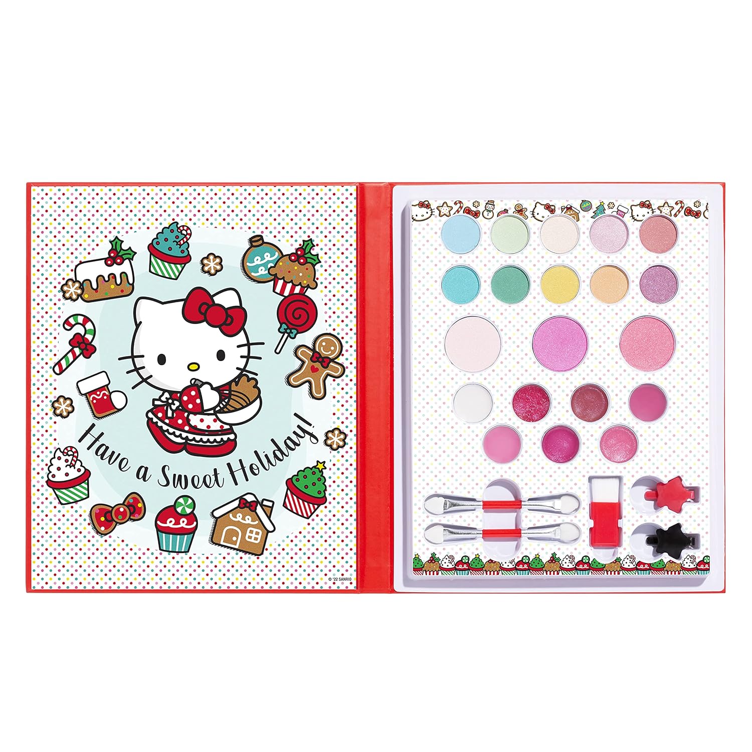 Lip Smacker Hello Kitty Holiday Beauty Book Makeup Set For Girls