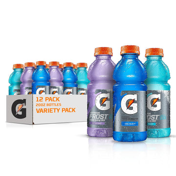 Gatorade Original Thirst Quencher 3-Flavor Frost Variety Pack, 20 Fl Ounce - Pack Of 12