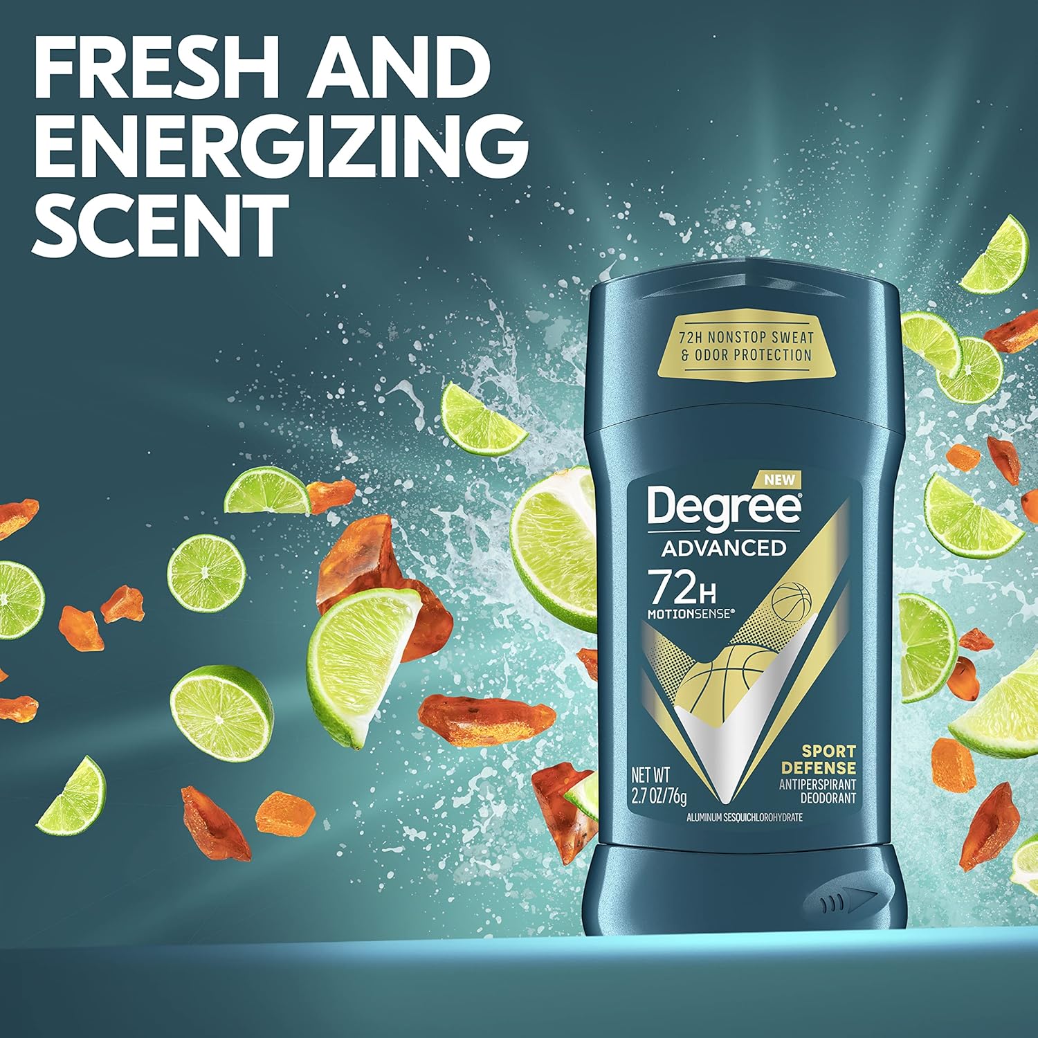 Degree Advanced Protection Antiperspirant Deodorant Lavender & Waterlily For 72-Hour Sweat & Odor Control For Women, With Body Heat Activated Technology, 2.6 Oz : Beauty & Personal Care