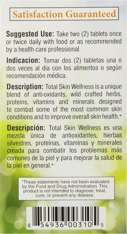 Bio Nutrition Skin Wellness Tabs, 60 Count