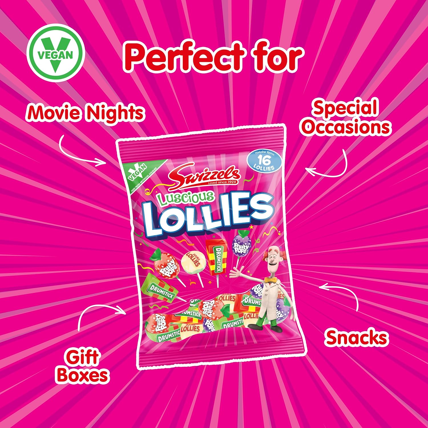 Swizzels Luscious Lollies, 176g : Amazon.co.uk: Grocery