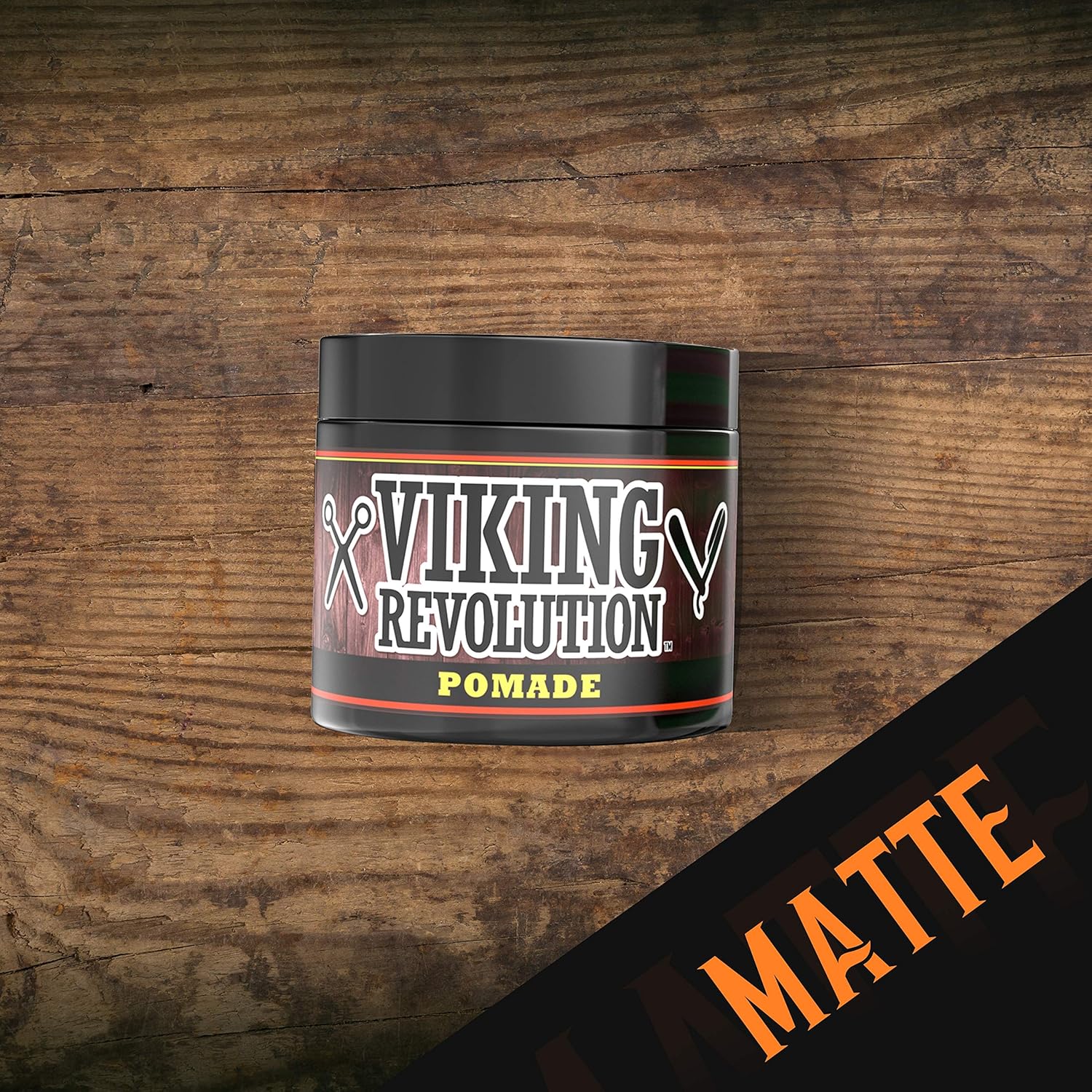 Viking Revolution Hair Pomade for Men (New Formula) - Medium Hold and Matte Shine Free for Classic Look 4oz - Water Based & Easy to Wash Out : Beauty & Personal Care