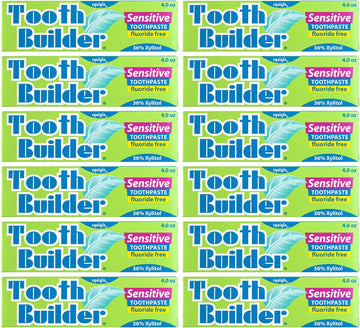 Squigle Tooth Builder Sensitive Toothpaste (4 oz/12 Pack)