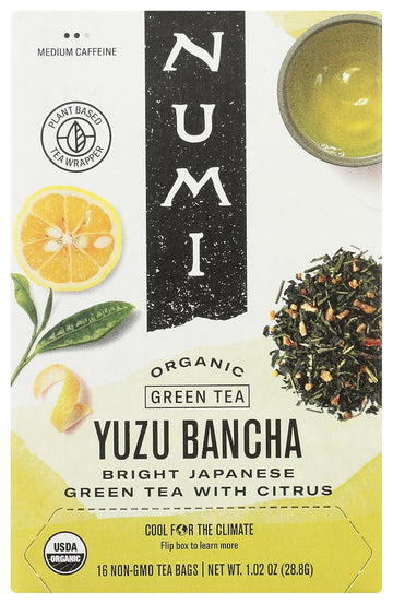 Numi Organic Yuzu Green Tea, 16 Ct