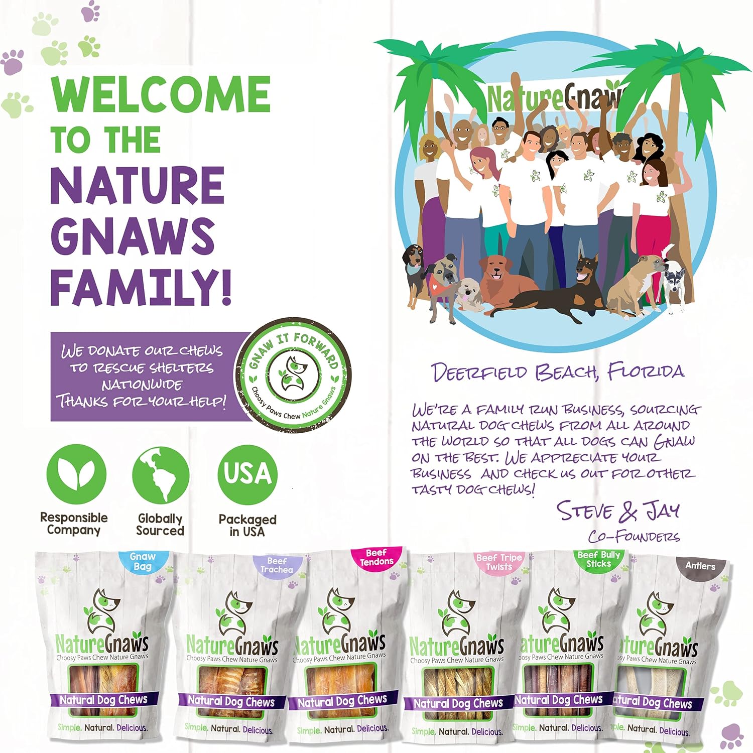 Nature Gnaws Pork Skin Chews for Dogs - Premium Natural Tasty Jerky Treats - Long Lasting Dog Chew Bones - Rawhide Free : Pet Supplies
