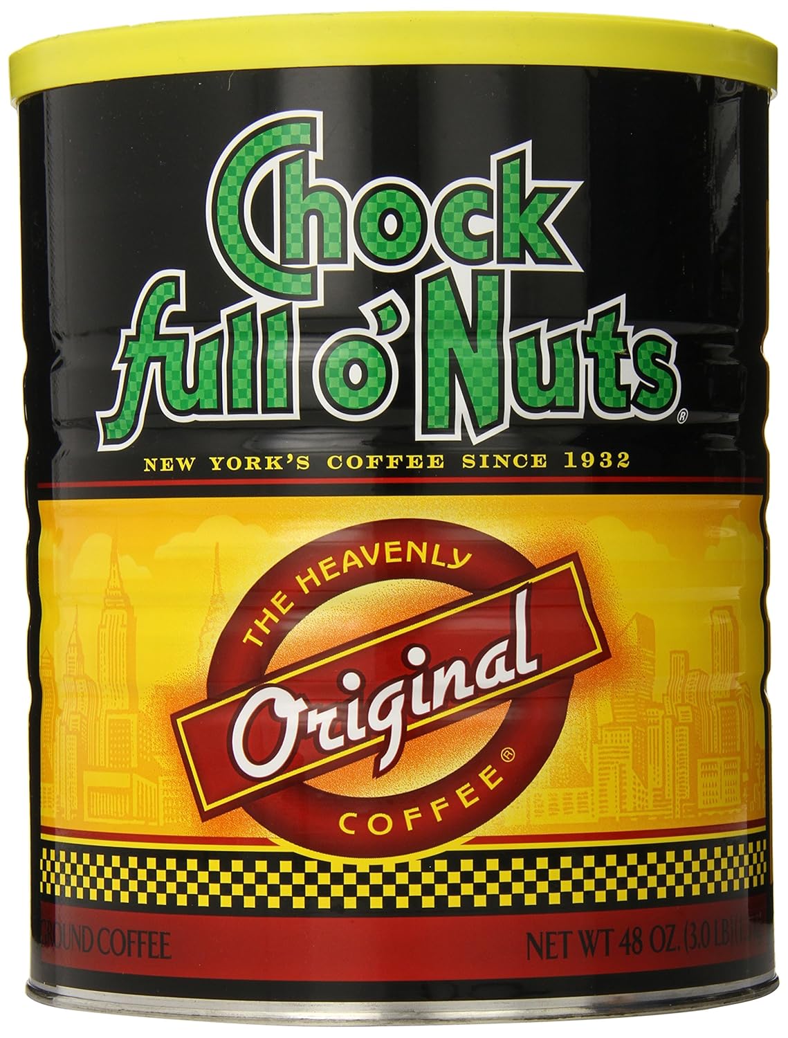 Chock Full O Nuts Ground Coffee, Original Blend, (Medium Roast)