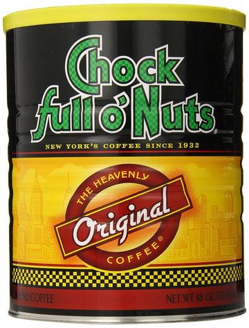 Chock Full O Nuts Ground Coffee, Original Blend, (Medium Roast)