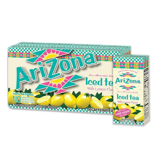 Arizona Decaffeinated Lemon Tea, 6.75 Fl Oz, Pack Of 32