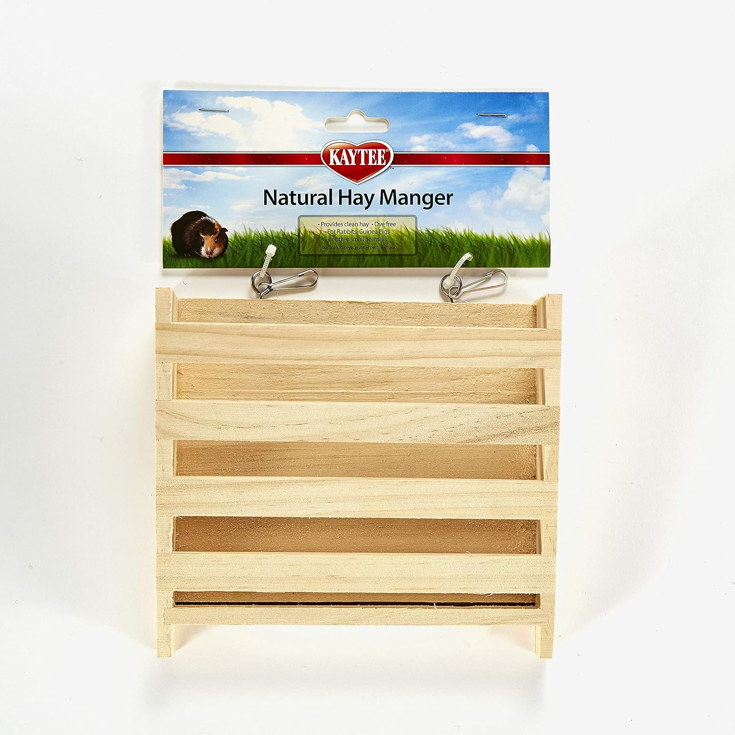 Kaytee Natural Wooden Hay Manger for Pet Rabbits, Chinchillas, and Guinea Pigs, Large : Pet Self Feeders : Pet Supplies