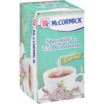 Mccormick 25 Count Caffeine Free Spearmint Tea Bags, 25 Count - Pack Of 6