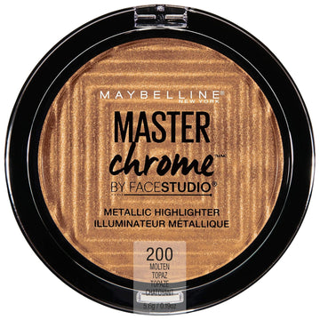 Maybelline New York Facestudio Master Chrome Metallic Highlighter Makeup, Molten Topaz, 0.19 Ounce