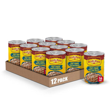 Old El Paso Fat Free Refried Beans, 16 oz. (Pack of 12)