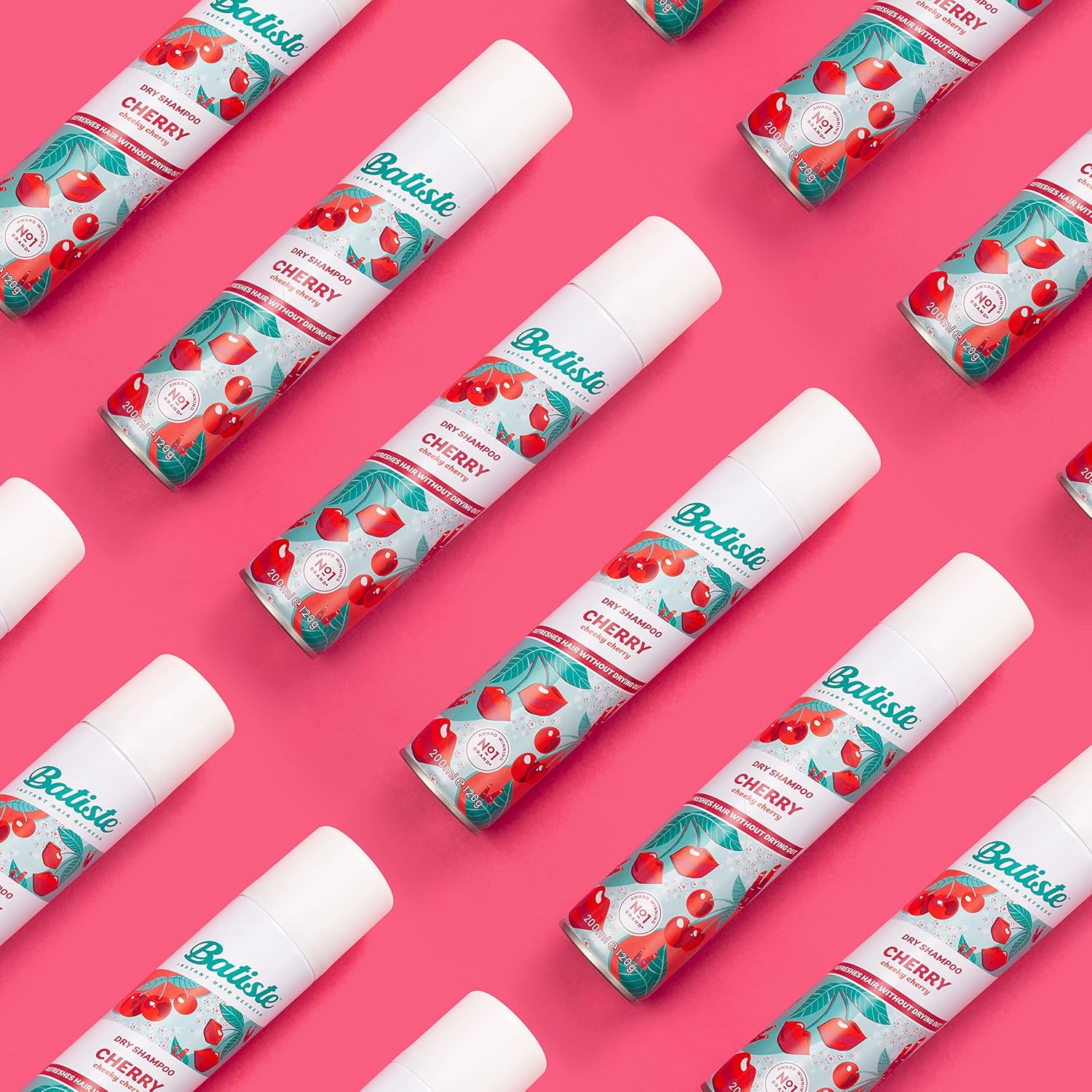 Batiste Dry Shampoo in Cherry, Cool and Retro Fragance, No Rinse Spray to Refresh Hair in Between Washes – 200ml : Amazon.co.uk: Beauty